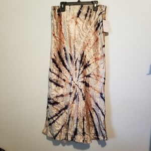 Free People Bali Serious Swagger tie dye skirt